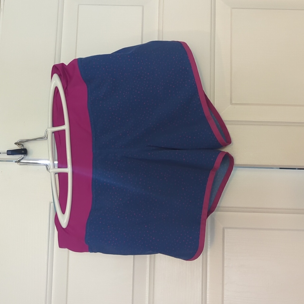 Blue and Pink Athletic Shorts Lightweight Design